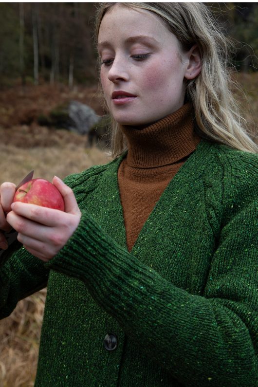 Raglan Cable Detail Cardiagan