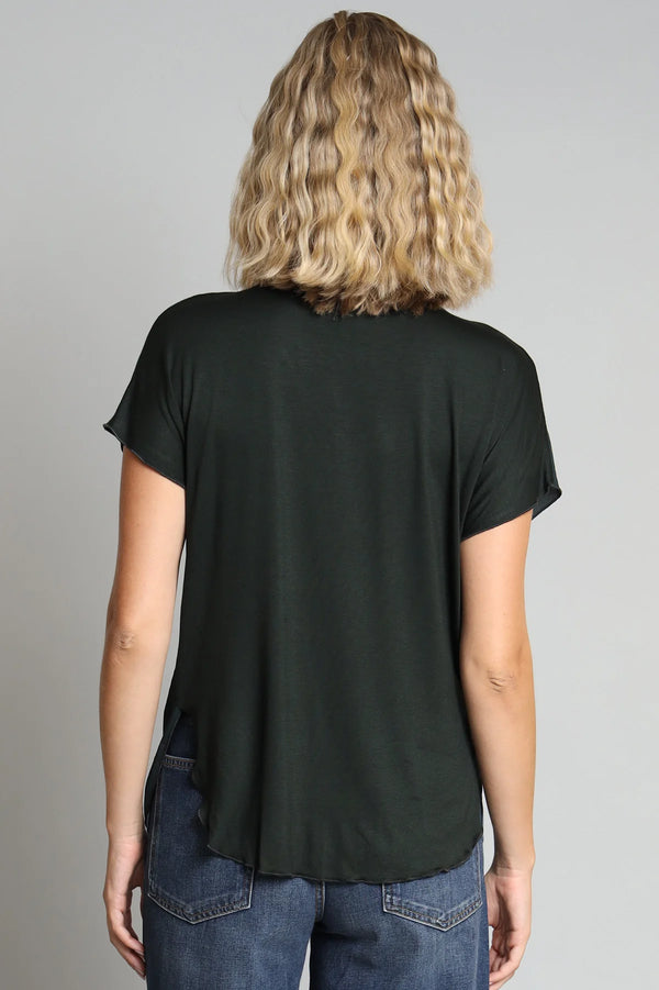 V-Neck Drop Shoulder - Forest