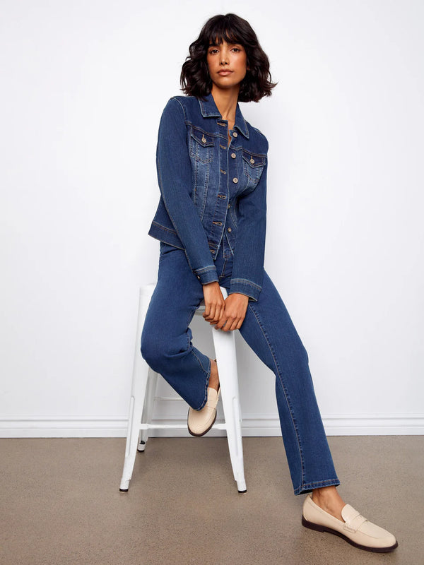 Stretch Denim Jacket - Indigo