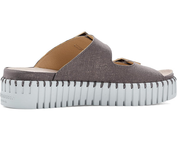 Tulip Platform Sandal - Grey Shimmer