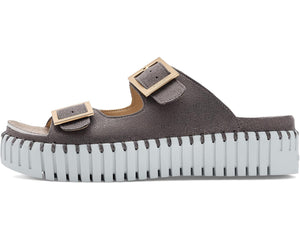 Tulip Platform Sandal - Grey Shimmer