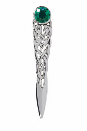 Celtic Kilt Pin - Emerald