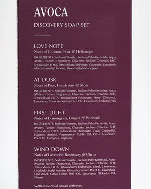 Avoca Discovery Soap Set - 4 Bar Set