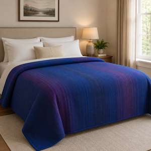 Kerry Blanket Queen 90" x 100" - Royal