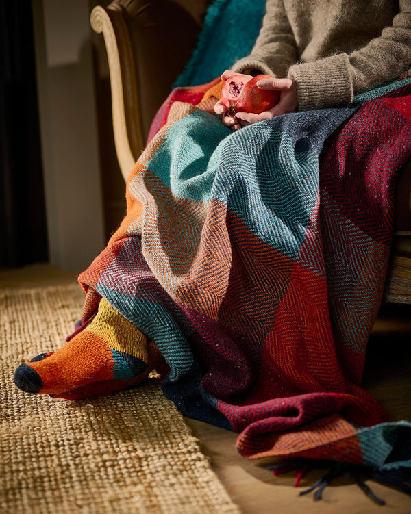 Mohair Tweed Throw - Harriet