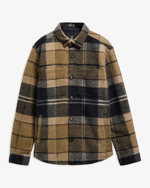 Barbour Woodlane Brushed Check Overshirt - Birchwood Dress Tartan