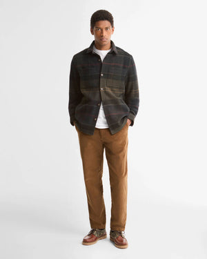 Barbour Woodlane Brushed Check Overshirt - Shadow Classic Tartan
