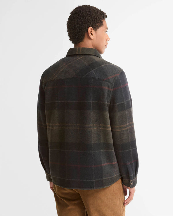 Barbour Woodlane Brushed Check Overshirt - Shadow Classic Tartan