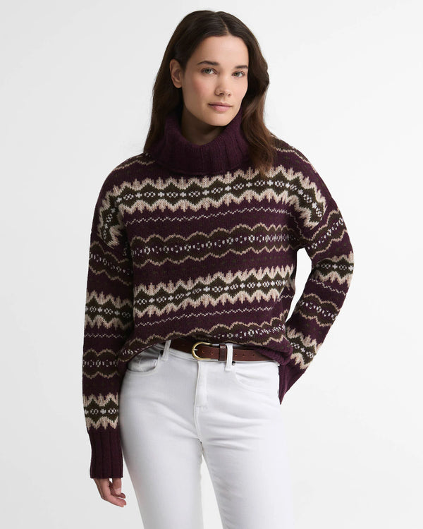 Barbour Helen Fairisle Turtle Neck Sweater