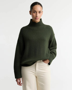 Barbour Woodhouse Cashmere Blend Funnel Neck Knitted Jumper