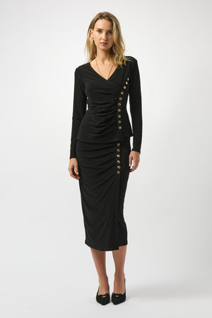 Silky Knit Fitted Wrap Top