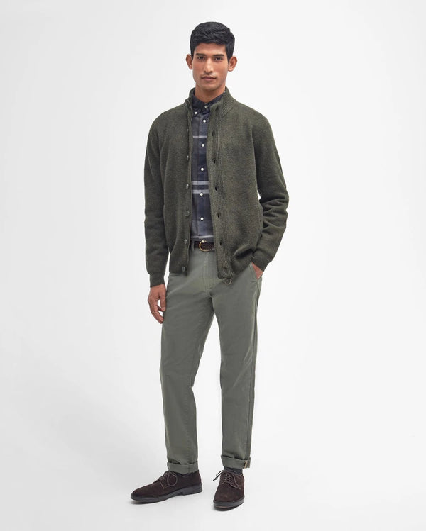 Barbour Essential Patch Zip Through Knitted Jumper
