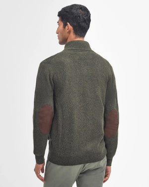 Barbour Essential Patch Zip Through Knitted Jumper