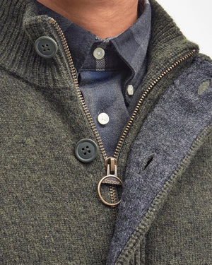 Barbour Essential Patch Zip Through Knitted Jumper