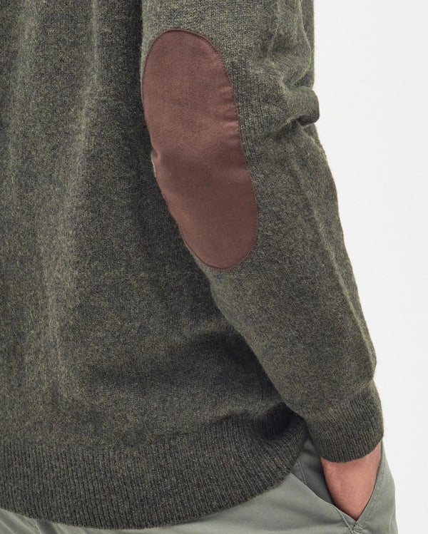 Barbour Essential Patch Zip Through Knitted Jumper