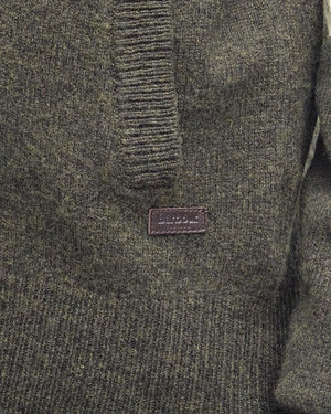 Barbour Essential Patch Zip Through Knitted Jumper