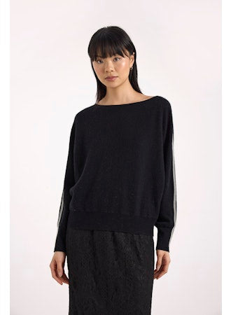 Gem Star Crew Neck Cashmere Pullover