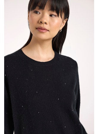 Gem Star Crew Neck Cashmere Pullover