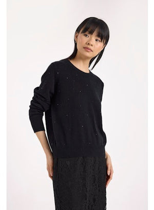 Gem Star Crew Neck Cashmere Pullover