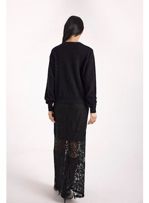 Gem Star Crew Neck Cashmere Pullover