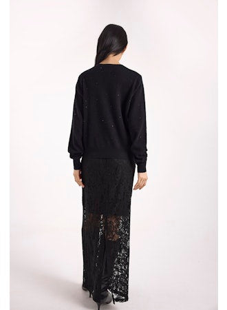 Gem Star Crew Neck Cashmere Pullover