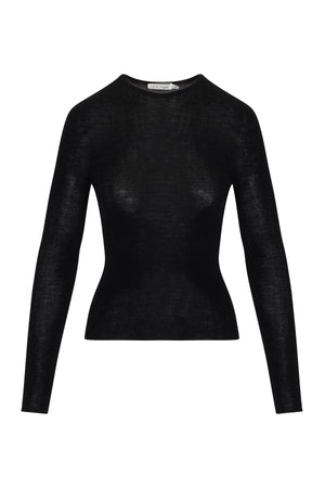Jennifer Washable Merino Wool Sweater - Black