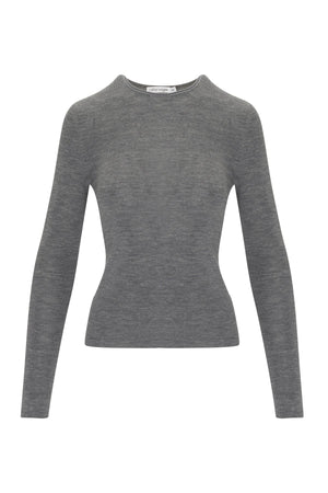 Jennifer Washable Merino Wool Sweater - Charcoal