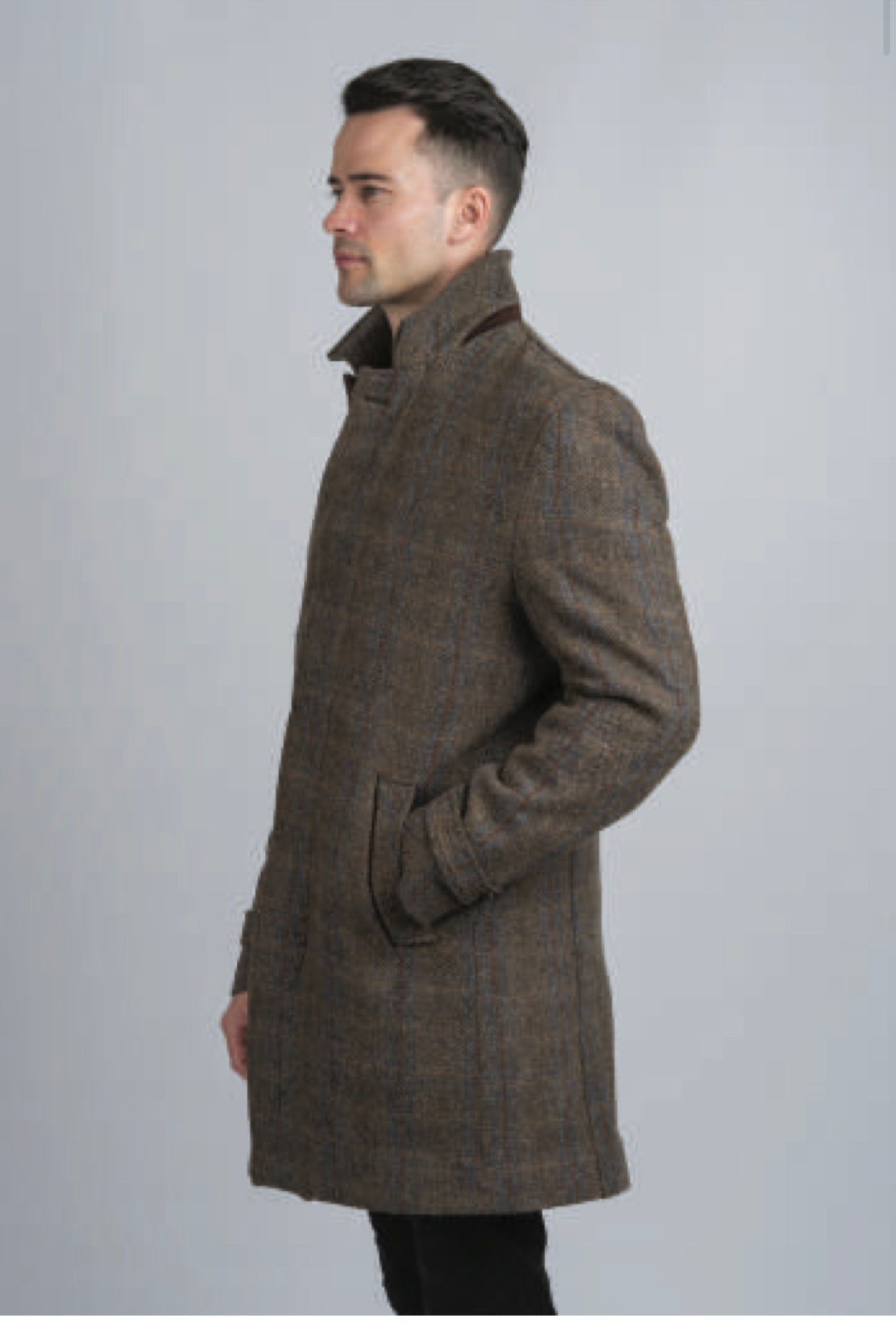 Men's Hunting Style Tweed City Coat