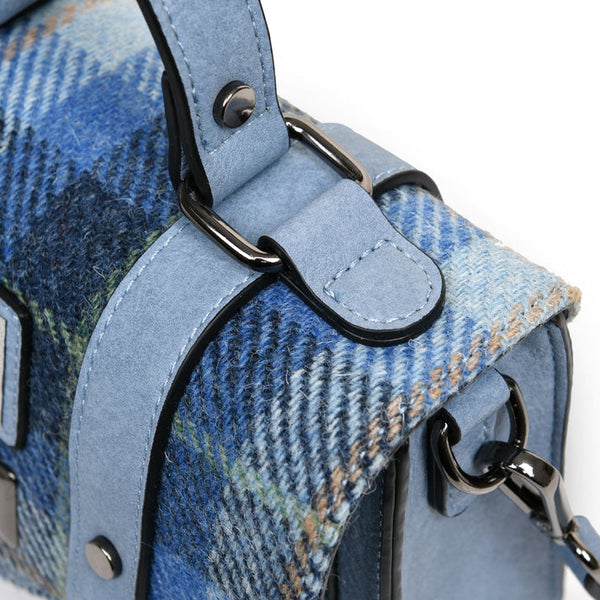 The Mini Satchel - Blue Tartan