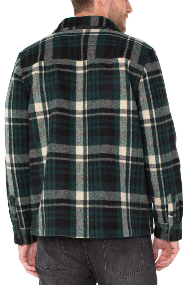 Men's Shirt Jacket - Spruce & Black Multi
