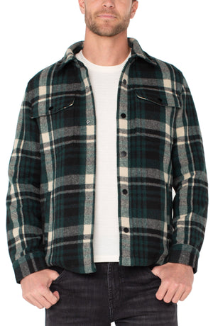 Men's Shirt Jacket - Spruce & Black Multi