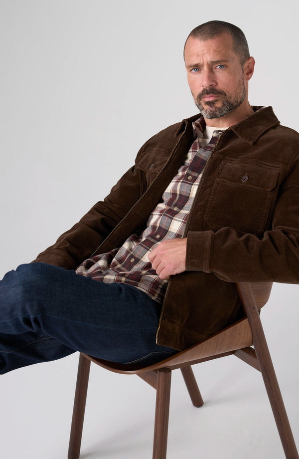 2-Way Zip Corduroy Jacket