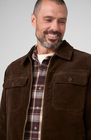 2-Way Zip Corduroy Jacket