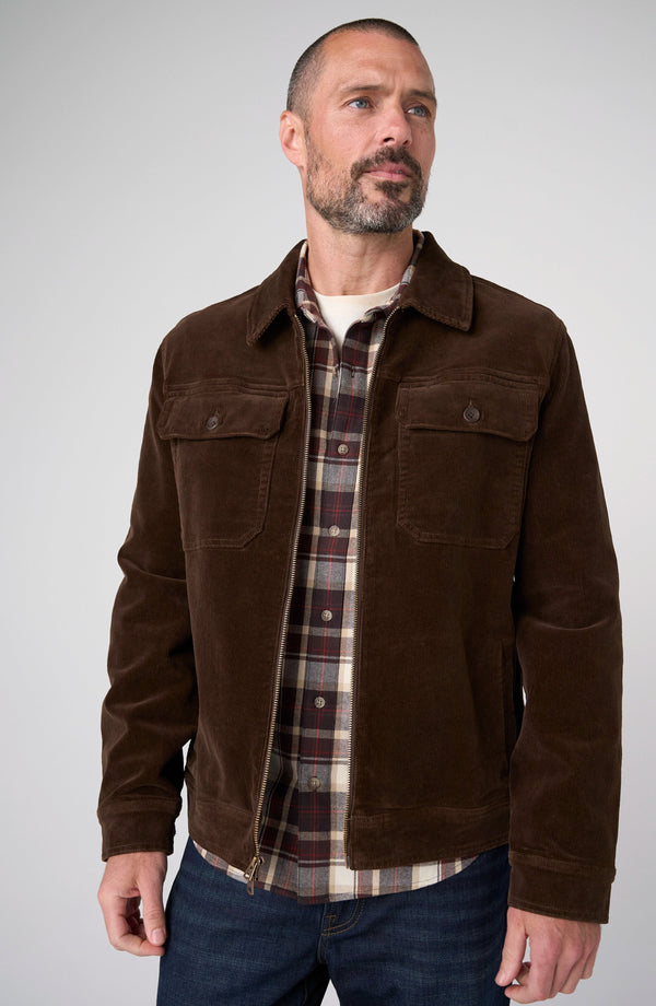 2-Way Zip Corduroy Jacket