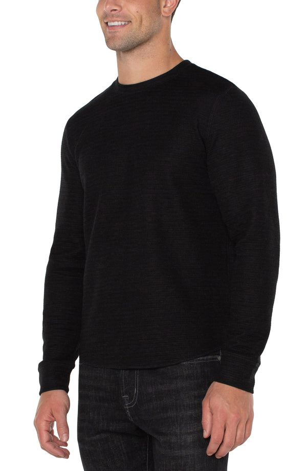 Long Sleeve Crew Neck - Black