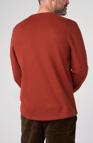 Long Sleeve Crew Neck - Burnt Henna