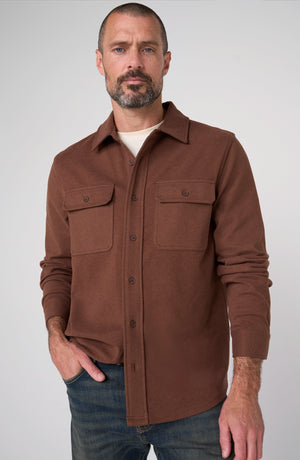 Long Sleeve Button Up Knit Shirt
