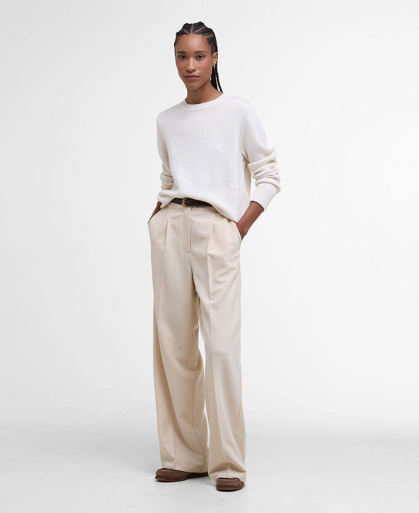 Barbour Woodhouse Knitted Jumper - Ecru