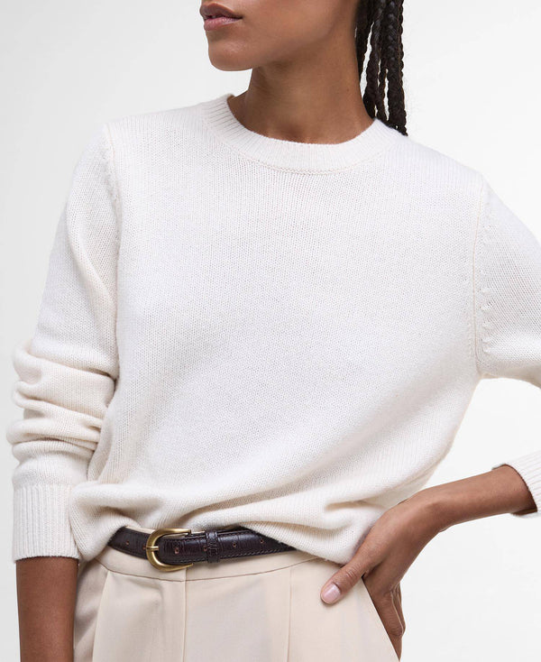 Barbour Woodhouse Knitted Jumper - Ecru