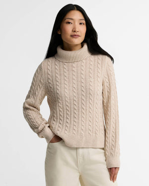 Barbour Ambleside Cable Knit Rollneck Jumper