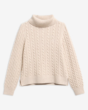 Barbour Ambleside Cable Knit Rollneck Jumper