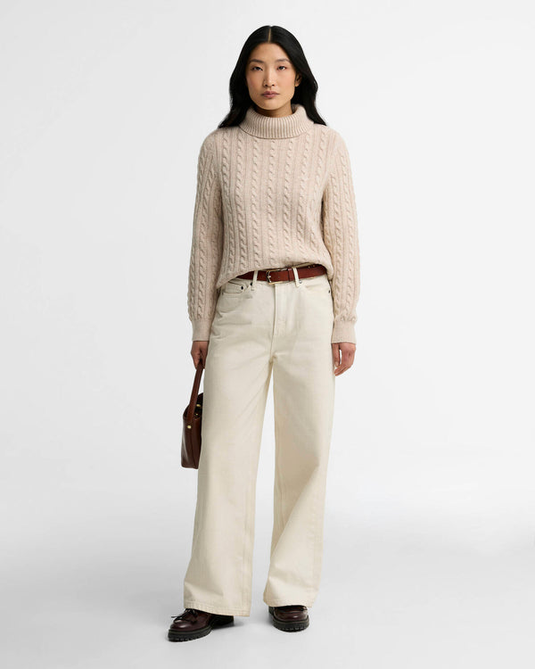 Barbour Ambleside Cable Knit Rollneck Jumper