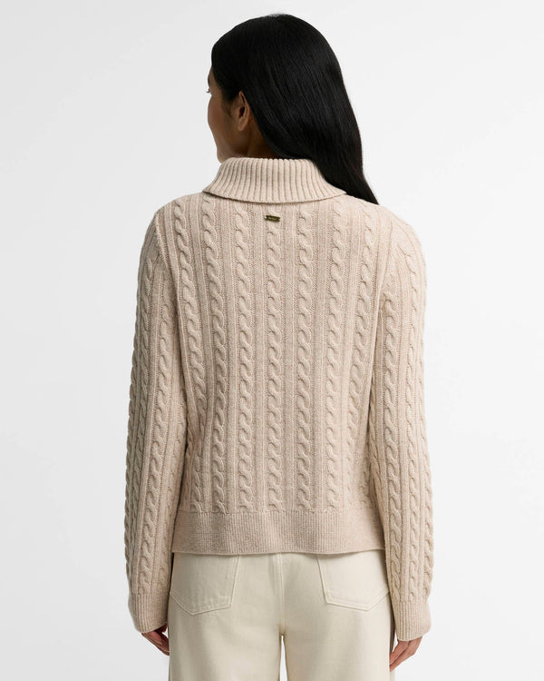 Barbour Ambleside Cable Knit Rollneck Jumper