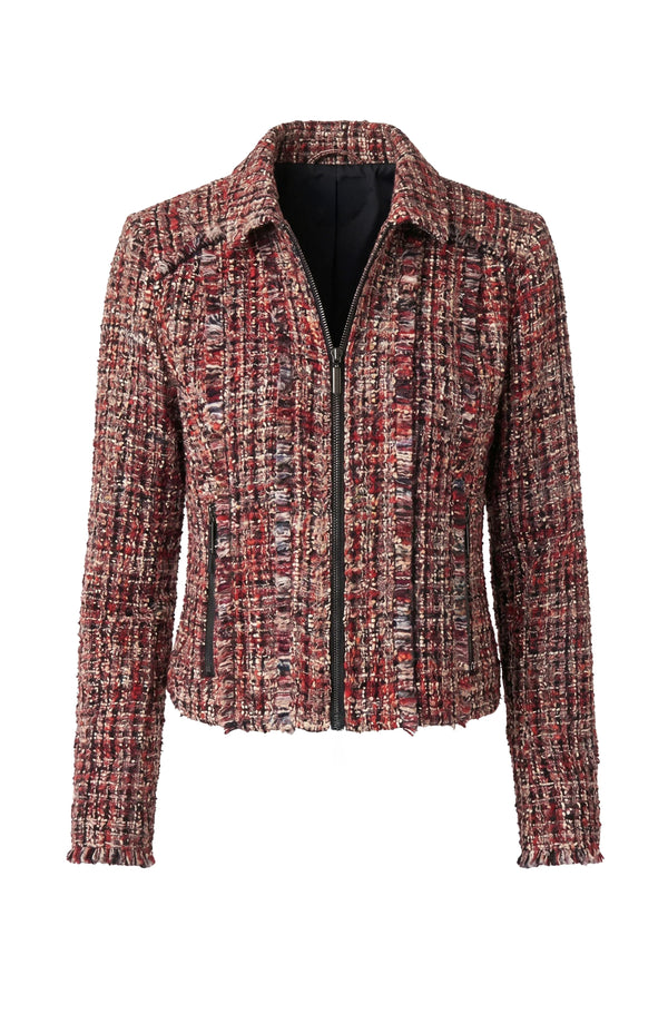 Zip Jacket With Fringe