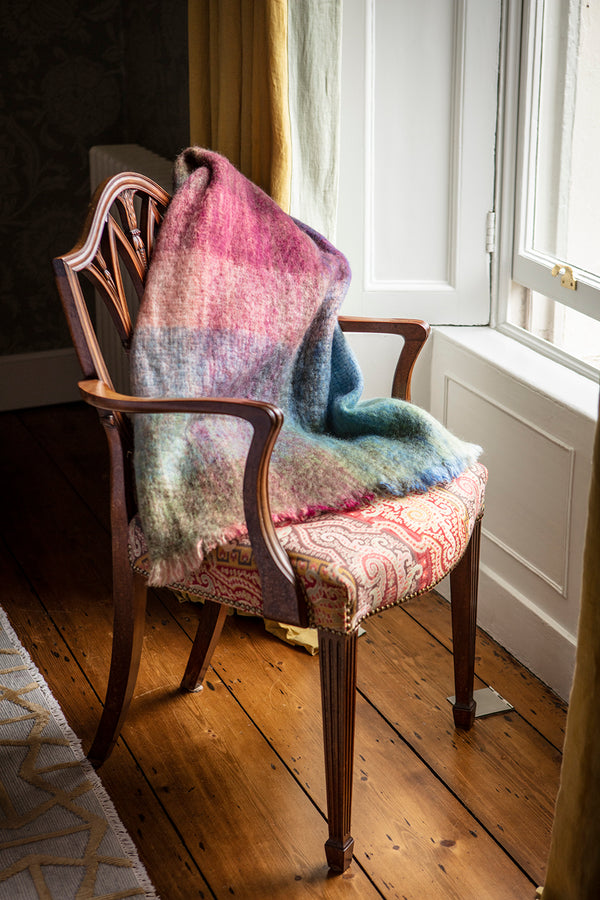 Mohair Throw - Watercolor Monet