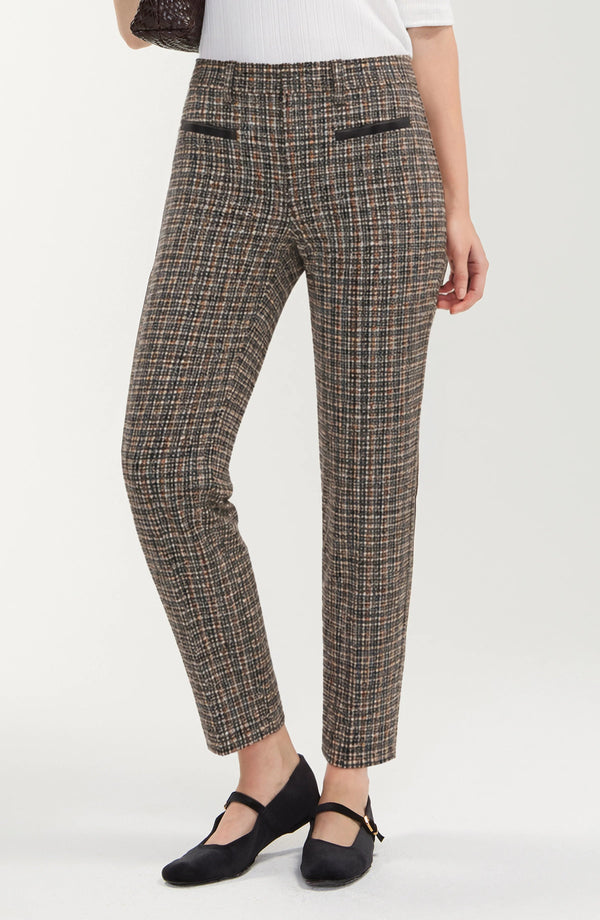 Trouser W/ Faux Leather Trim
