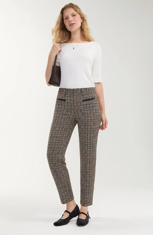 Trouser W/ Faux Leather Trim