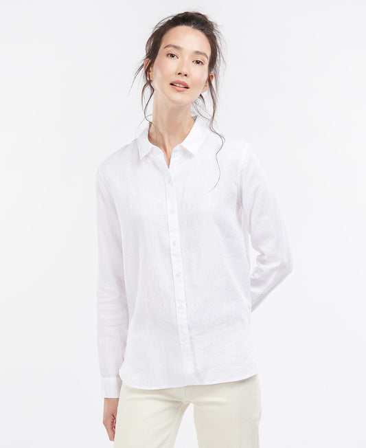 Barbour Ladies Marine Relaxed Shirt - White