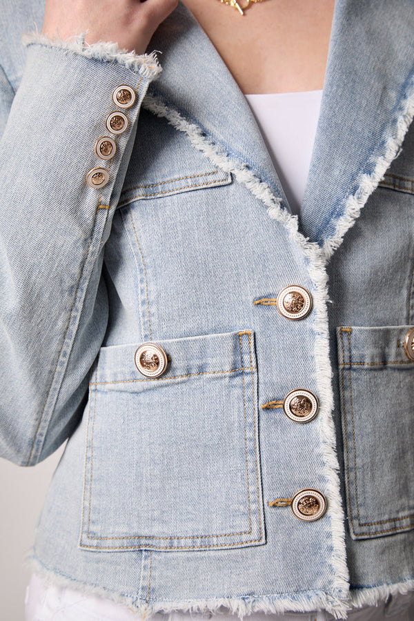 Logan Frayed Blazer