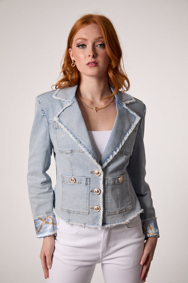 Logan Frayed Blazer
